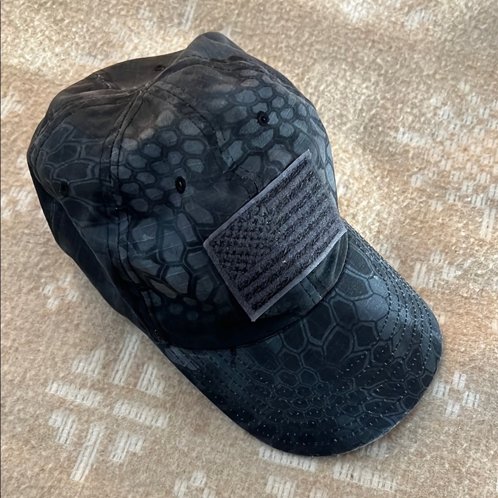 Kryptek Typhoon Camo Flag Hat * Rouge American Apperal